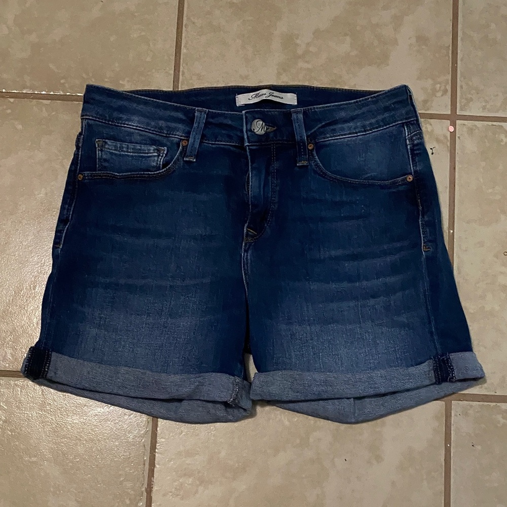 Mavi Women's Dark Blue Jean Shorts